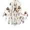 Antique Rococo Crystal 6-Arm Chandelier with Different Cut Crystals, 1900s 2