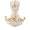 Antique Empire Crystal 6-Arm Chandelier with Different Cut Crystals, 1900s, Image 2