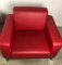 Red Imitation Leather and Chrome Kea Chairs from Emmegi, Set of 2 8