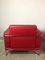 Red Imitation Leather and Chrome Kea Chairs from Emmegi, Set of 2 7