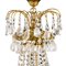 Antique Empire Crystal 6-Arm Chandelier with Different Cut Crystals, 1900s, Image 3