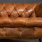 Schwarzes Chesterfield Sofa aus Leder mit Knöpfen, 1910er 25