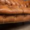 Schwarzes Chesterfield Sofa aus Leder mit Knöpfen, 1910er 15