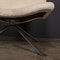 20th Century Swivel Chairs & Footrests in Natural Shearling, 1980s, Set of 2, Image 11