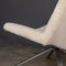 20th Century Swivel Chairs & Footrests in Natural Shearling, 1980s, Set of 2 10