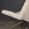 20th Century Swivel Chairs & Footrests in Natural Shearling, 1980s, Set of 2, Image 10
