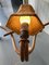 Lámpara de pared francesa bohemia de bambú, años 50, Imagen 3