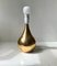 Lámpara de mesa en forma de lágrima chapada en oro de Hugo Asmussen, años 60, Imagen 7