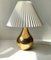 Lampe de Bureau Teardrop Plaqué Or par Hugo Asmussen, 1960s 6