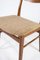 Danish Dining Room Chair in Teak and Light Fabric, 1960s, Image 3