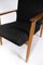 Danish Easy Chair with Stool in Teak and Dark Wool Fabric, 1960s, Image 7