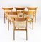 Danish Teak Dining Room Chairs, 1960s, Set of 6, Image 2