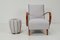 Lounge Chair and Ottoman by Jindrich Halabala, 1950s, Set of 2 6