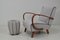 Lounge Chair and Ottoman by Jindrich Halabala, 1950s, Set of 2 4