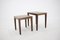 Tables d'Appoint en Palissandre par Severin Hansen, Danemark, 1960s, Set de 2 5