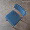 Blue & Tubular Chrome 1231 Chair from Gispen 6