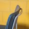 Blue & Tubular Chrome 1231 Chair from Gispen 8