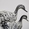 Duck Sculptures in Black & White Murano Glass by Archimede Seguso, Set of 2 3