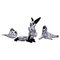 Animal Sculptures in Black and White by Archimede Seguso, Set of 4 1