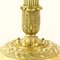 Große Empire Kerzenständer aus Vergoldeter Bronze, Frankreich, 1820, 2er Set 6