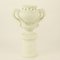 Biscuit Porcelain Vases on Separate Pedestals, France, Set of 2, Image 4