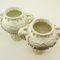Biscuit Porcelain Vases on Separate Pedestals, France, Set of 2 13