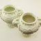 Biscuit Porcelain Vases on Separate Pedestals, France, Set of 2, Image 13