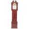 Antique Mahogany Eight Day Moonphase Grandfather Clock with Painted Face 1