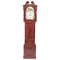 Antique Mahogany Eight Day Moonphase Grandfather Clock with Painted Face, Image 1