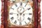 Reloj de caja alta hexagonal antiguo de caoba con cara pintada, Imagen 8