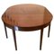 Antique George III Mahogany D-End Dining Table, Image 1