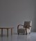 Art Deco Lounge Chairs in White Sheepskin and Stained Beech, Denmark, 1930s, Set of 2, Image 14