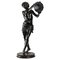 Escultura de platillo tocador de bronce, Imagen 1