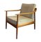 Scandinavian Armchair in Wood and Fabric, 1960s 1