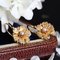 18 Karat Gold Natural Pearl Brooch Lever-Back Earrings Set, 1900s, Set of 3, Image 16