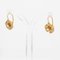 18 Karat Gold Natural Pearl Brooch Lever-Back Earrings Set, 1900s, Set of 3, Image 19