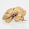 18 Karat Gold Natural Pearl Brooch Lever-Back Earrings Set, 1900s, Set of 3, Image 7