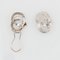 French 18 Karat White Gold Clip Earrings, 1960s, Set of 2, Image 4