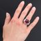 20 Carat Ruby and Diamonds 18 Karat White Gold Domed Ring 2