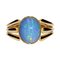 French Opal 18 Karat Yellow Gold Openwork Ring, 1900s, Image 1