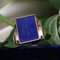 French Lapis Lazuli 18 Karat Yellow Gold Signet Ring, 1960s 7