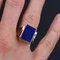 French Lapis Lazuli 18 Karat Yellow Gold Signet Ring, 1960s 6