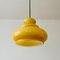 Lampe à Suspension Jaune en Verre en Forme Originale 1