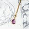 Vintage Pendant in 18k Gold with Amethyst and Zircon, 1950s, Image 3