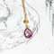 Vintage Pendant in 18k Gold with Amethyst and Zircon, 1950s 1