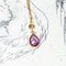 Vintage Pendant in 18k Gold with Amethyst and Zircon, 1950s, Image 1