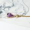 Vintage Pendant in 18k Gold with Amethyst and Zircon, 1950s, Image 4