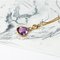 Vintage Pendant in 18k Gold with Amethyst and Zircon, 1950s 2