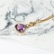 Vintage Pendant in 18k Gold with Amethyst and Zircon, 1950s, Image 2