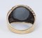 10k Gold Men's Ring with Engraved Hematite, 1940s 4